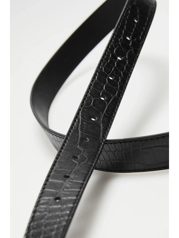 Moodo Колан с Animal Print в черно Moodo