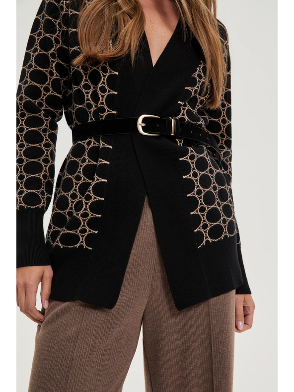 Moodo Гладък черен колан Moodo