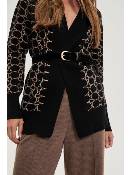 Moodo Гладък черен колан Moodo