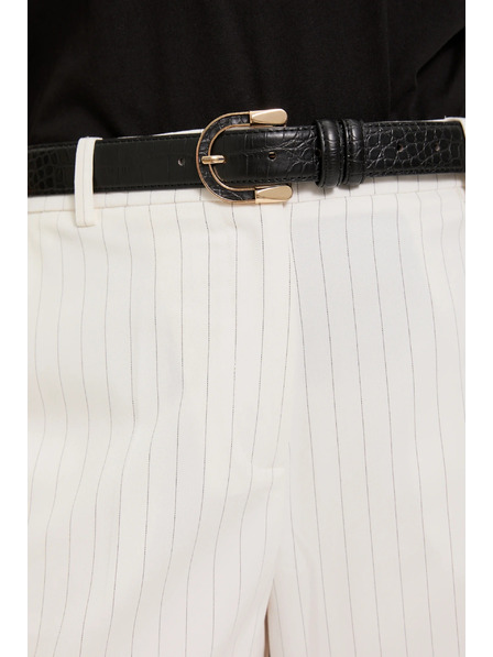 Moodo Колан с декоративна катарама черен Moodo