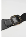 Moodo Черен широк колан с декоративна катарама Moodo