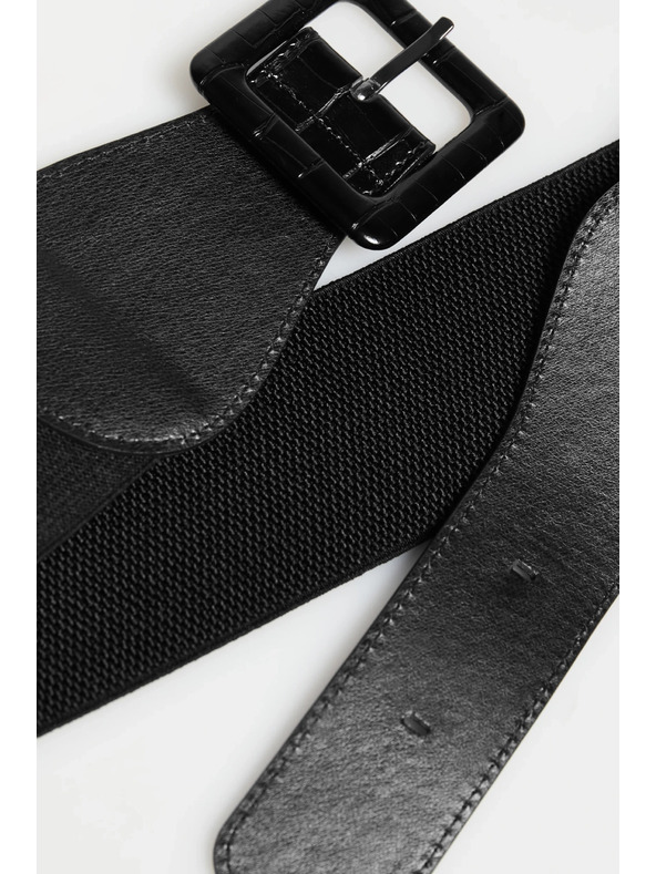 Moodo Черен широк колан Moodo