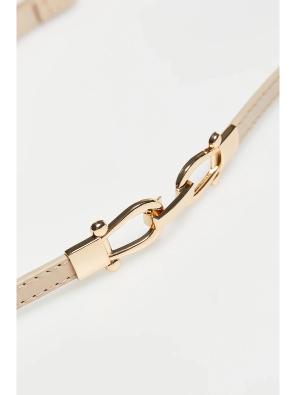 Moodo Тънък колан бежов Moodo