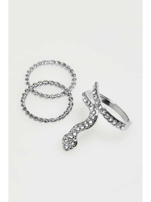 Moodo Комплект пръстени с циркониеви елементи Moodo