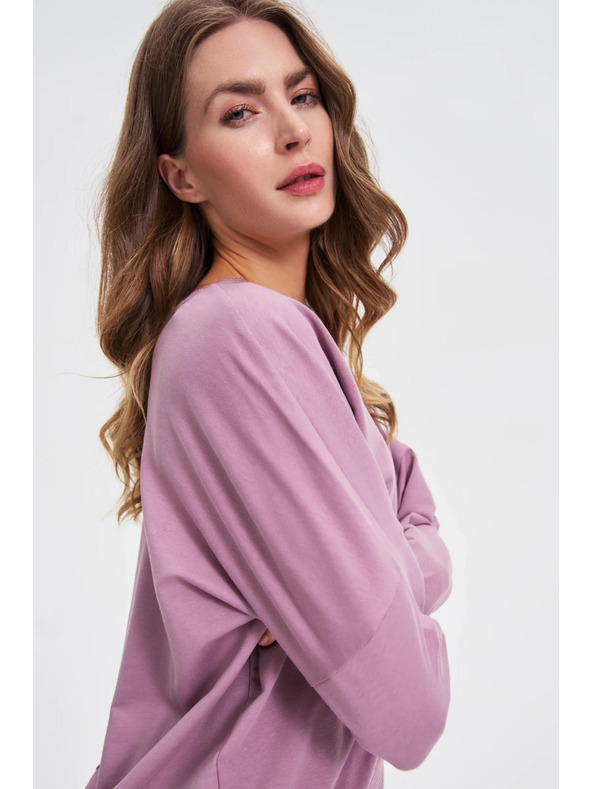 Moodo Блуза от памук розова Moodo