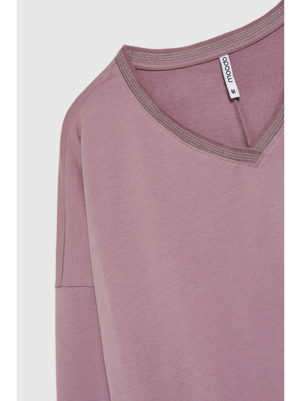 Moodo Блуза от памук розова Moodo