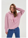 Moodo Суитшърт с качулка розова Moodo