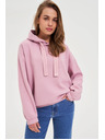 Moodo Суитшърт с качулка розова Moodo