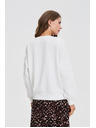 Moodo Блуза с апликация бяла Moodo