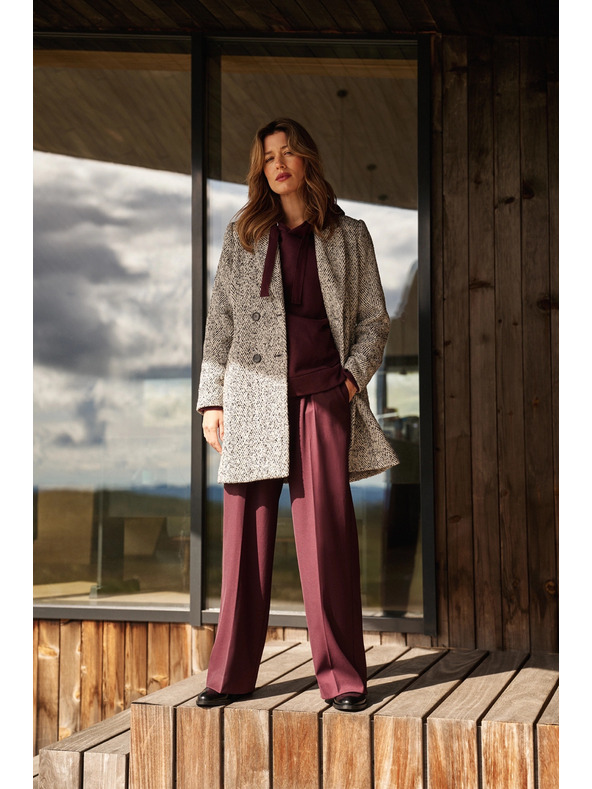 Moodo Суитшърт с качулка бордо Moodo