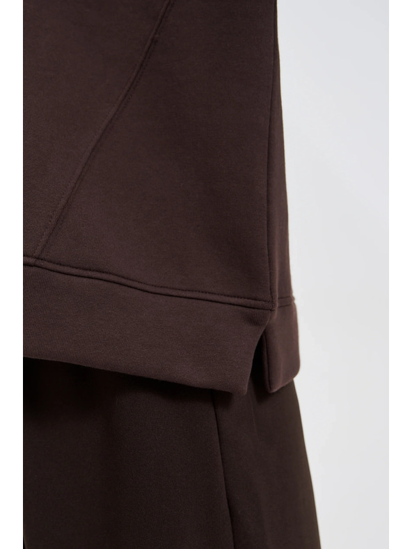 Moodo Оверсайз суитшърт кафява Moodo