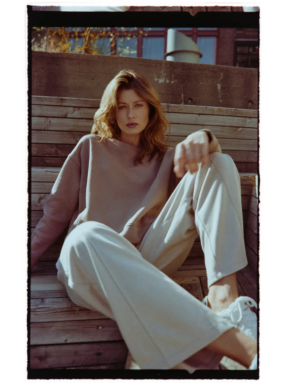 Moodo Оверсайз суитшърт бежова Moodo