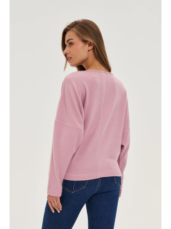 Moodo Гладка розова суитшърт Moodo