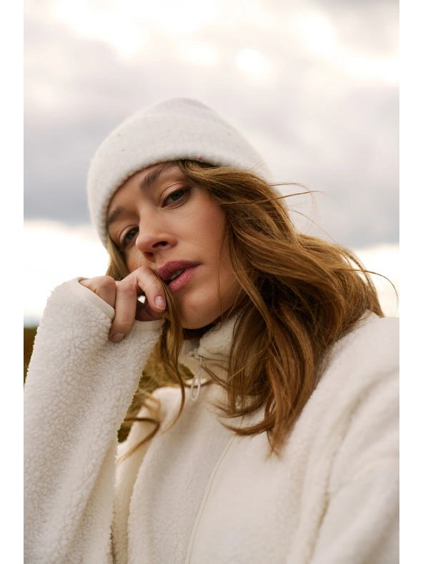 Moodo Разкопчаваща блуза бежова Moodo