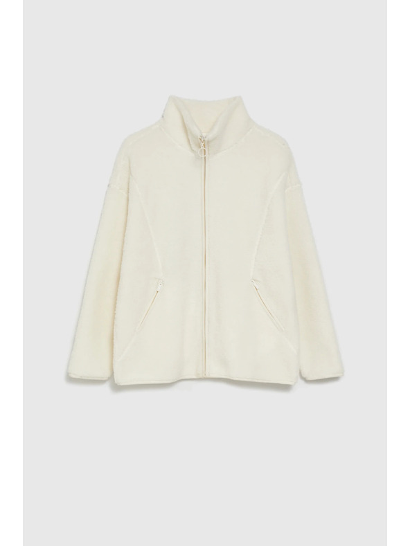 Moodo Разкопчаваща блуза бежова Moodo