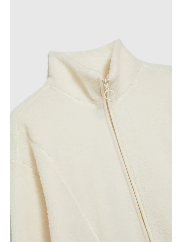 Moodo Разкопчаваща блуза бежова Moodo