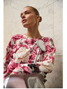 Moodo Цветна суитшърт розова Moodo