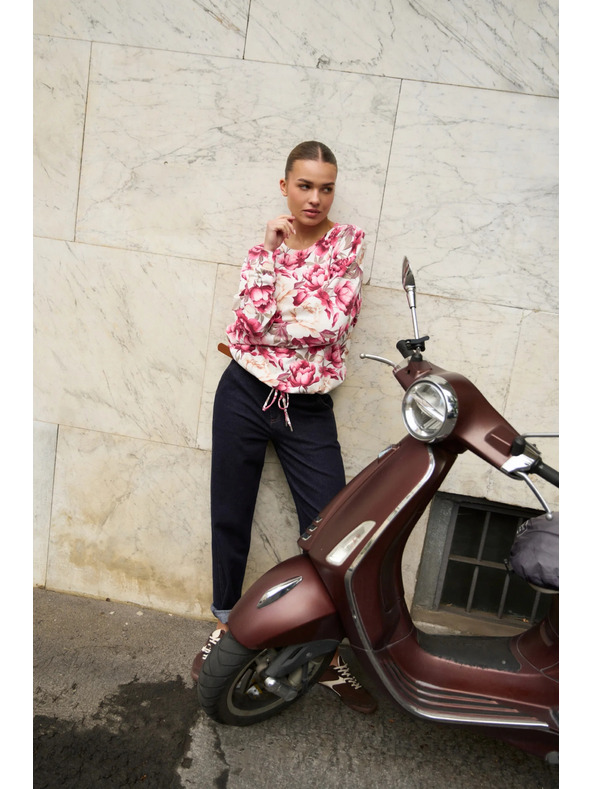 Moodo Цветна суитшърт розова Moodo