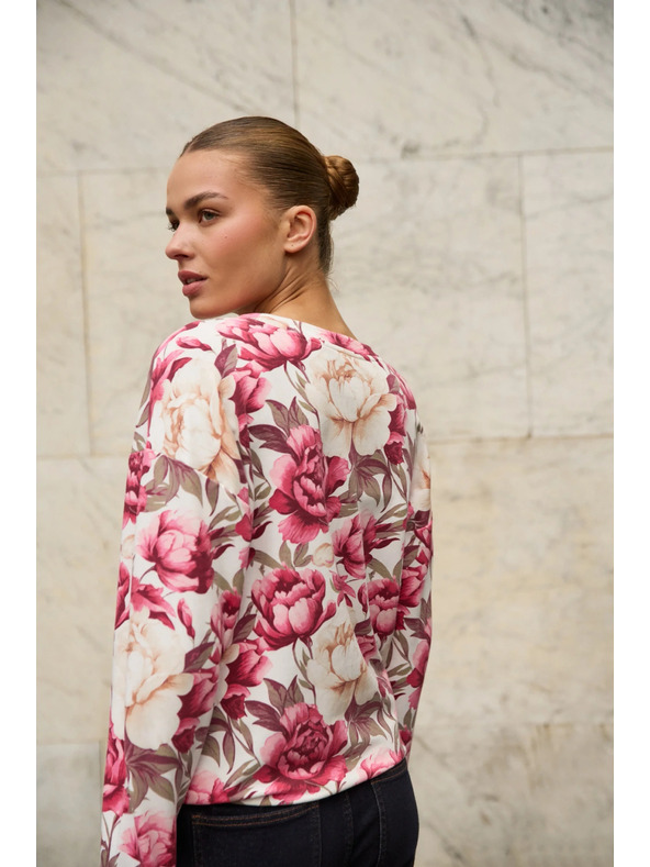 Moodo Цветна суитшърт розова Moodo