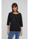 Moodo Блуза от памук черна Moodo