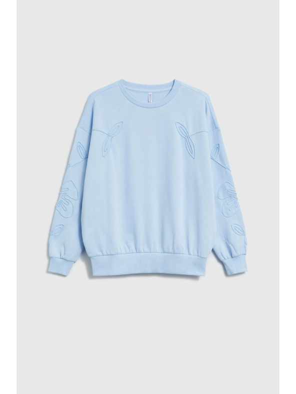 Moodo Блуза за обличане през главата светлосиня Moodo