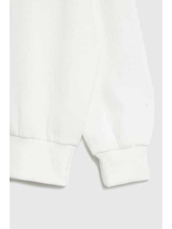 Moodo Блуза с бродиран цвят бяла Moodo