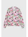 Moodo Разкопчаваща блуза с цветен десен розова Moodo