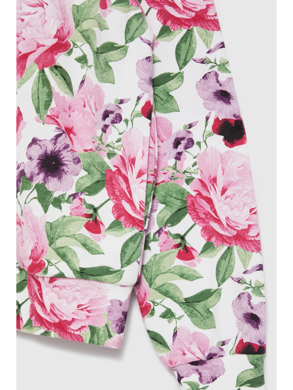 Moodo Разкопчаваща блуза с цветен десен розова Moodo