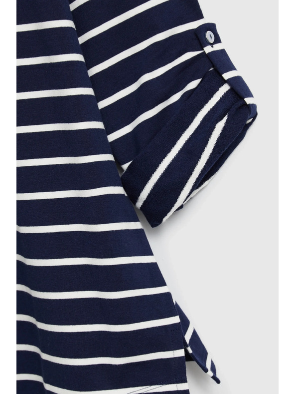 Moodo Раирана суитшърт тъмносиня Moodo