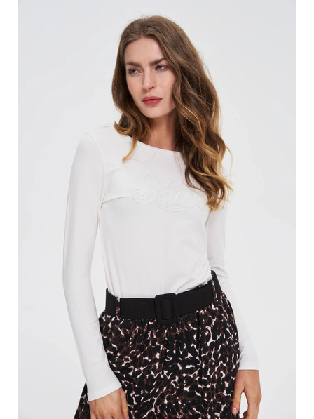 Moodo Блуза с пайети бяла Moodo