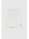 Moodo Блуза с пайети бяла Moodo