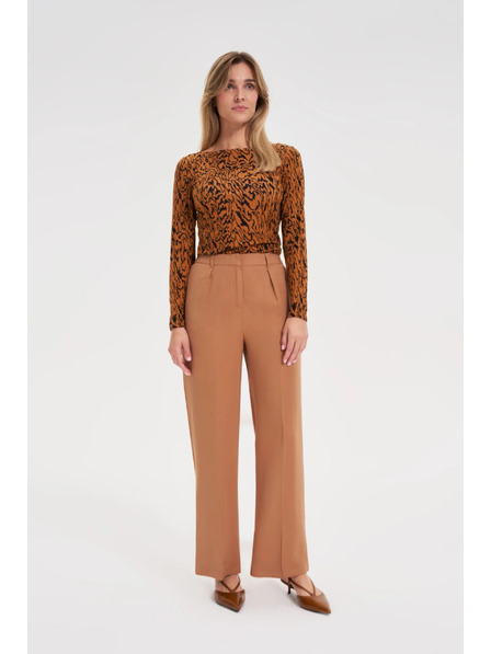 Moodo Топ с мотив кафяв Moodo