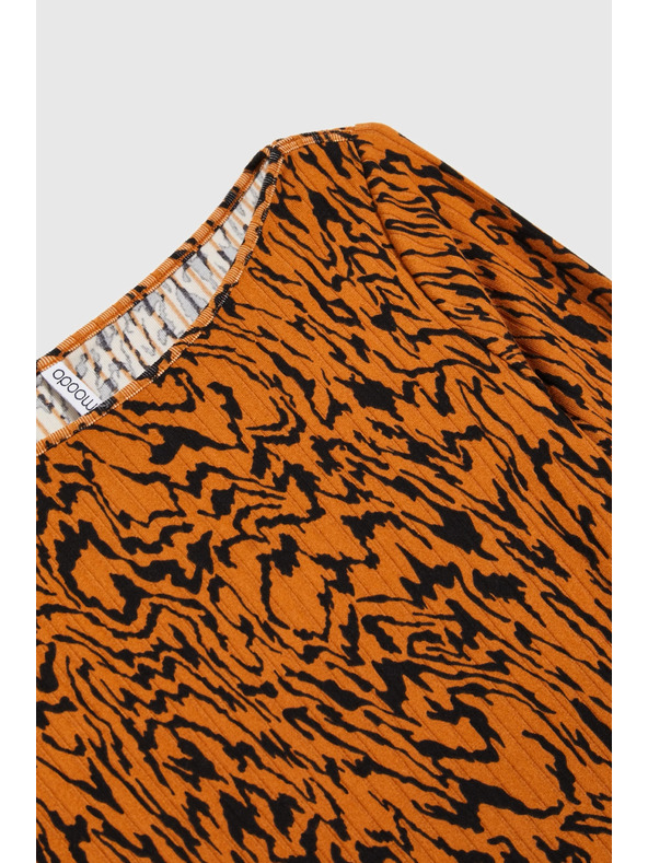 Moodo Топ с мотив кафяв Moodo