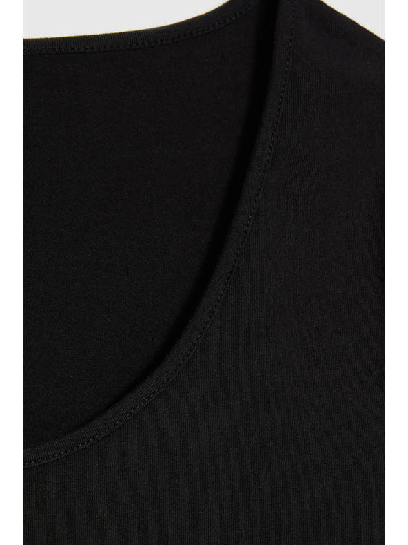 Moodo Памучна тениска черна Moodo