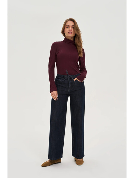 Moodo Cotton Turtleneck Burgundy Moodo