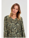 Moodo Блуза с флорален принт в маслиненозелено Moodo