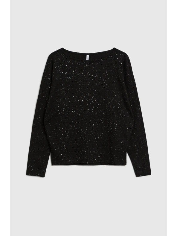 Moodo Лъскав топ черен Moodo