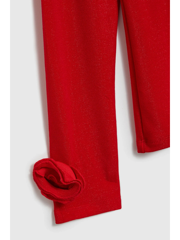 Moodo Червена блуза с декоративни ръкави Moodo