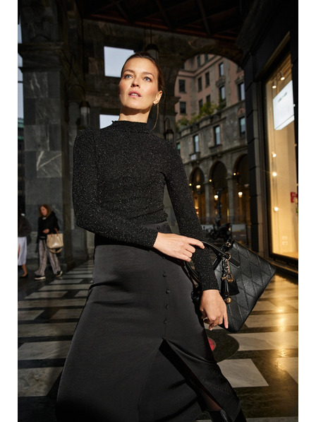 Moodo Shiny Top Black Moodo