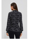 Moodo Черна блуза с дълъг ръкав Moodo