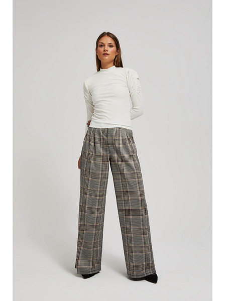 Moodo Блуза с обемни ръкави перлена Moodo