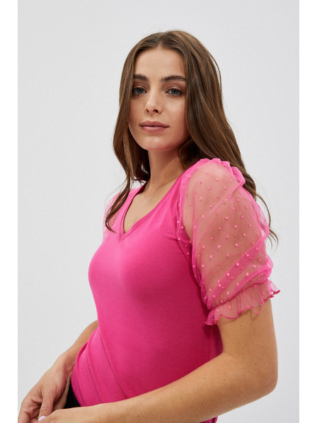 Moodo Blouse with Decorative Sleeves Moodo