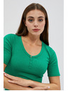 Moodo Блуза с кръгло деколте и копчета Moodo
