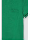 Moodo Памучна тениска с джобче в зелено Moodo