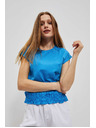 Moodo Гладка азурна тениска Moodo