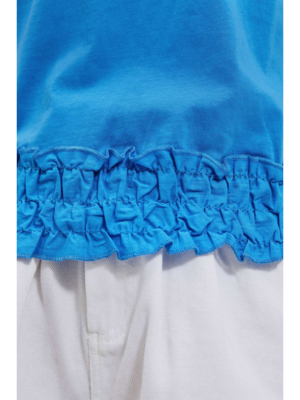 Moodo Гладка азурна тениска Moodo