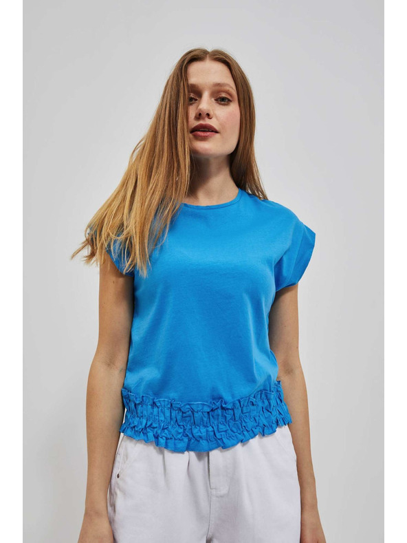 Moodo Гладка азурна тениска Moodo