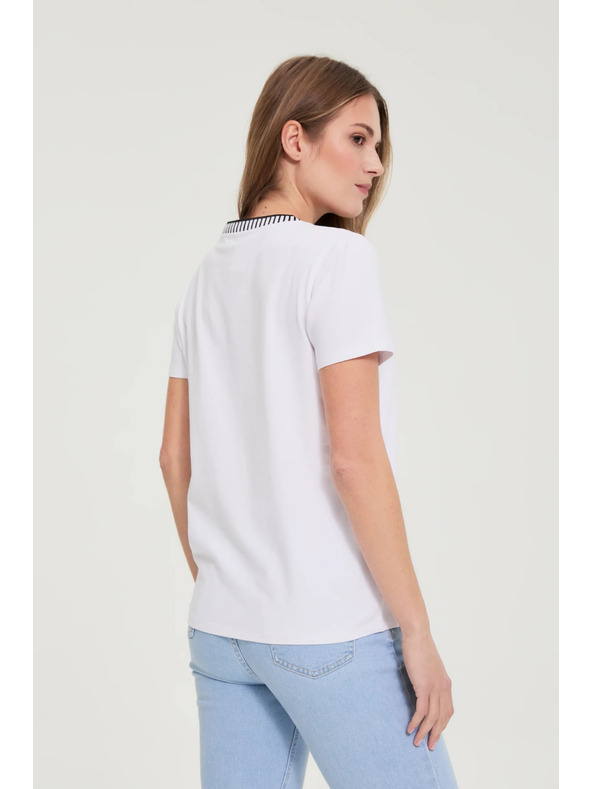 Moodo Бяла тениска с принт Moodo