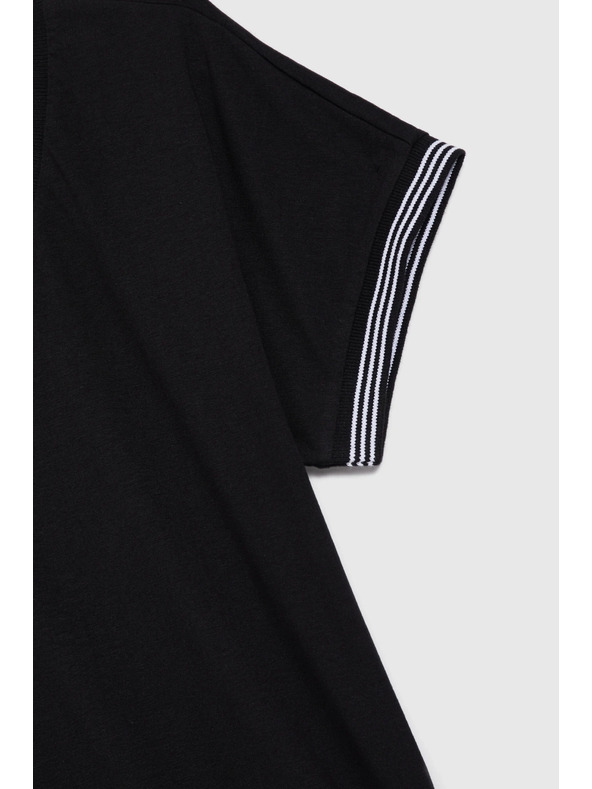 Moodo Черна памучна блуза Moodo