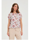 Moodo Розова флорална блуза Moodo